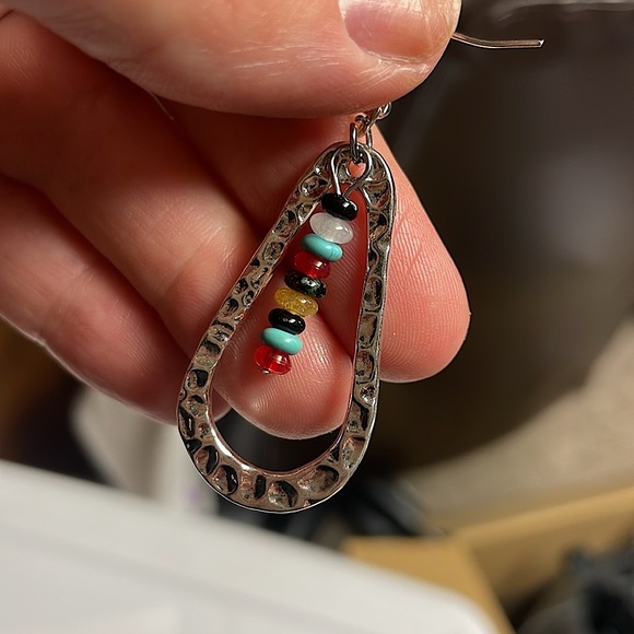 Multicolor Dangle Earrings - Picture 2 of 3